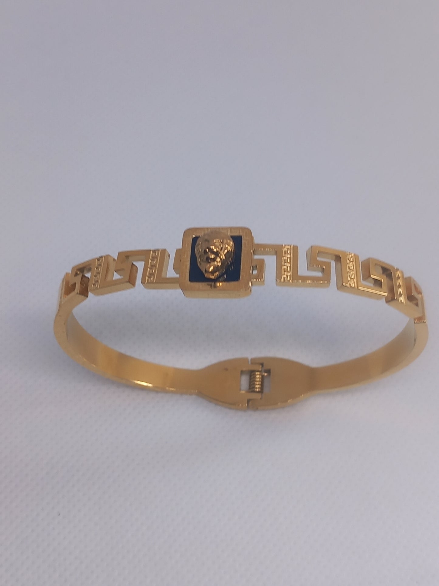 Bracelet tête de lion zigzag